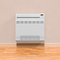 © machnata | freepik.com | Standgerät der Klimaanlage im Raum an der Wand 3D-Rendering